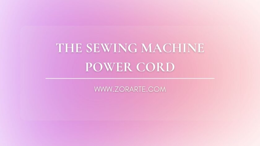 The Sewing Machine Power Cord