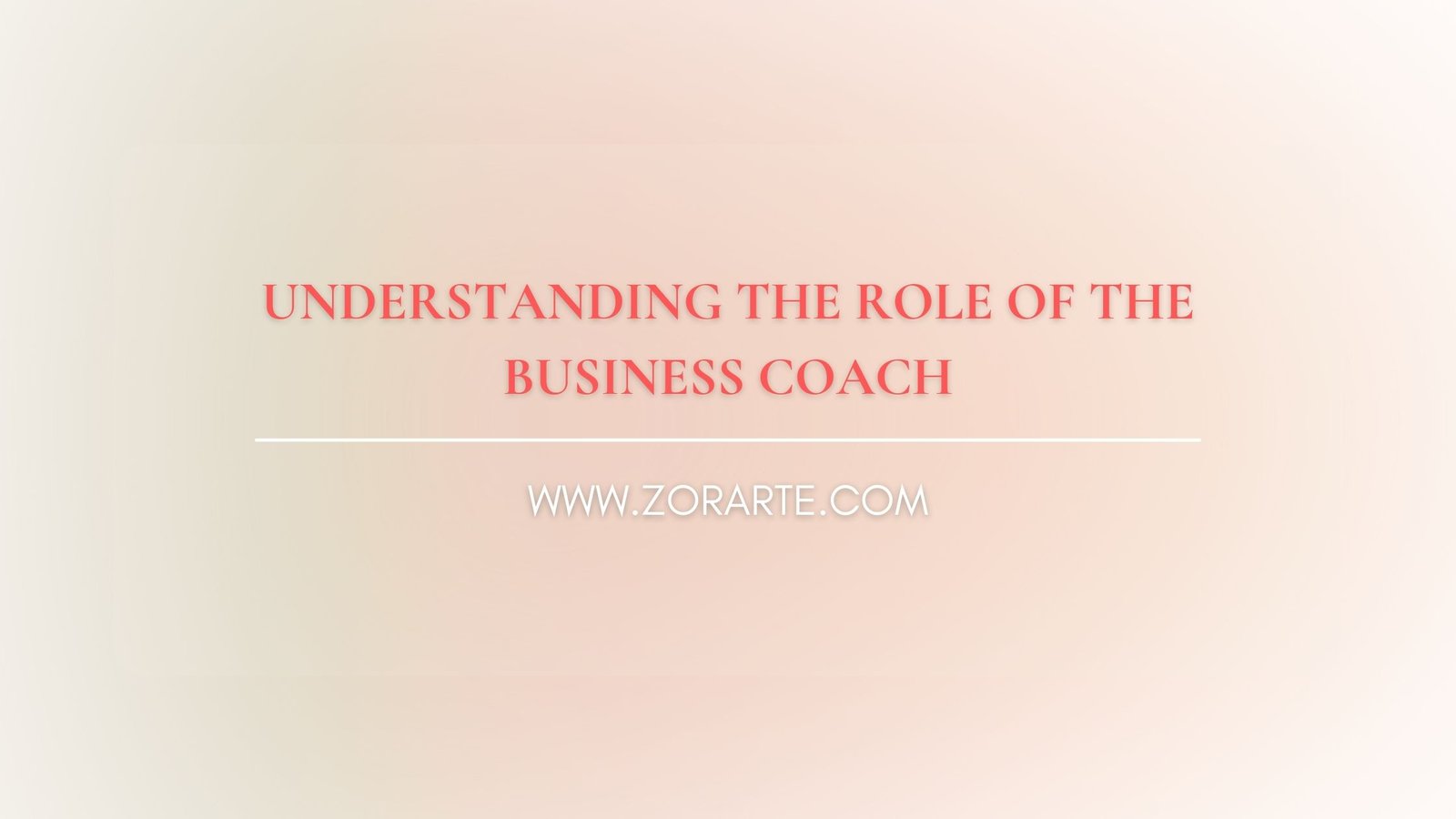 Understanding the Role of the Business Coach