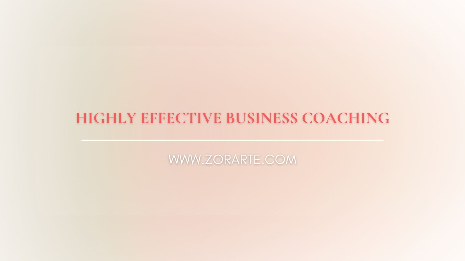 Highly Effective Business Coaching
